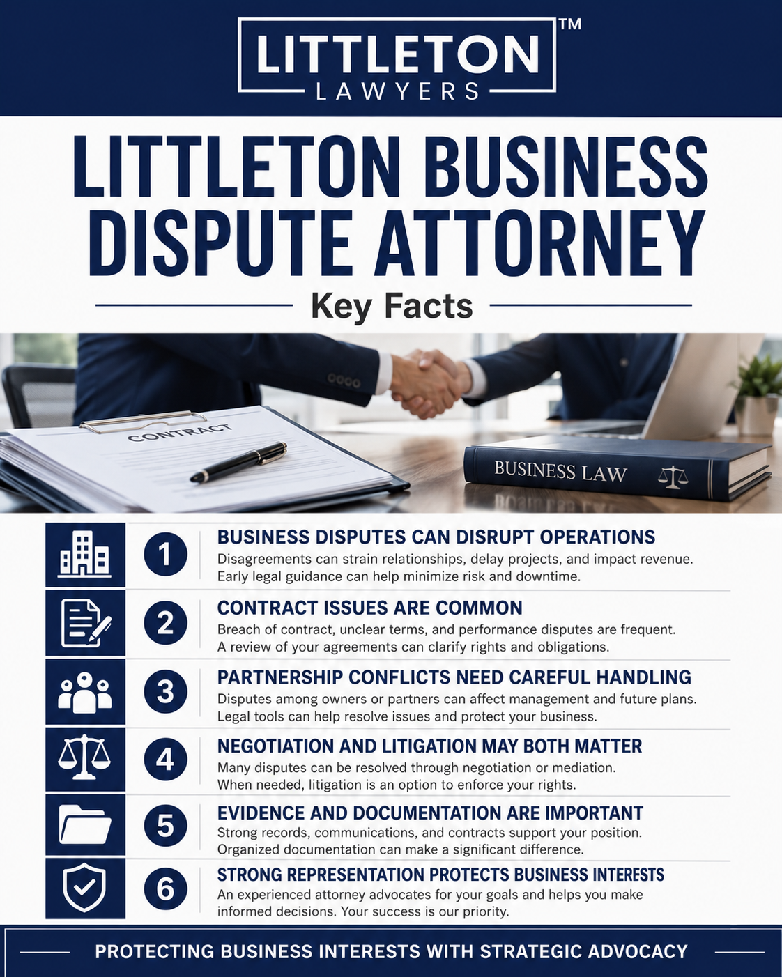 Business Dispute Attorney Infographic