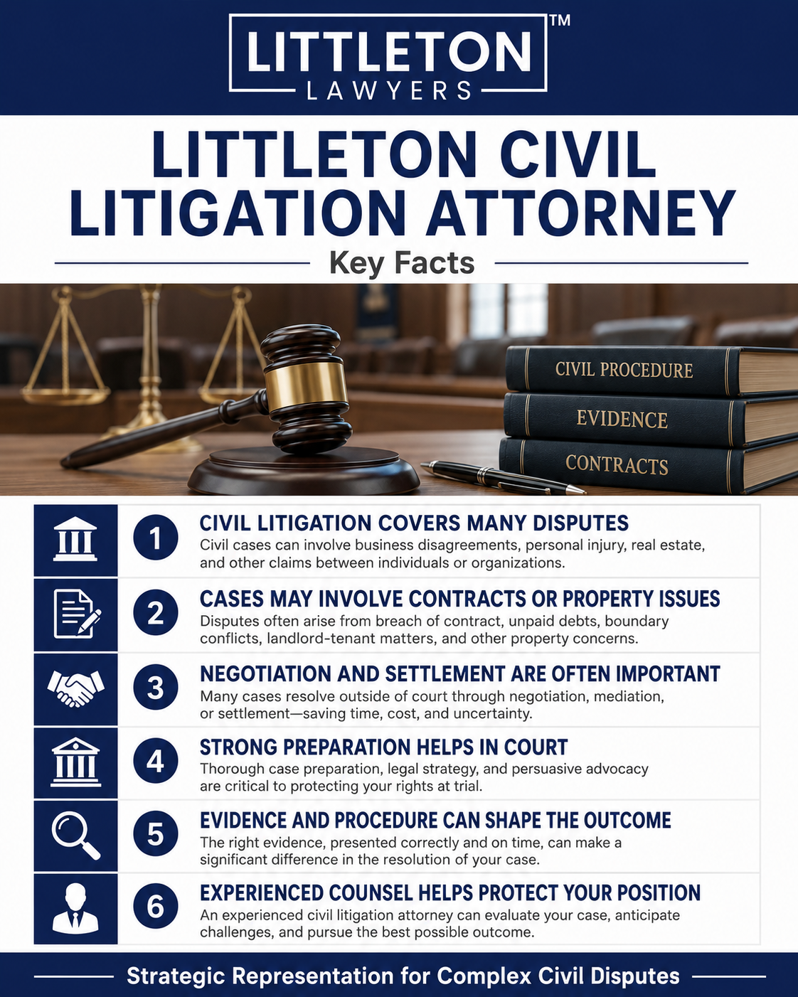 Civil Litigation Attorney Infographic