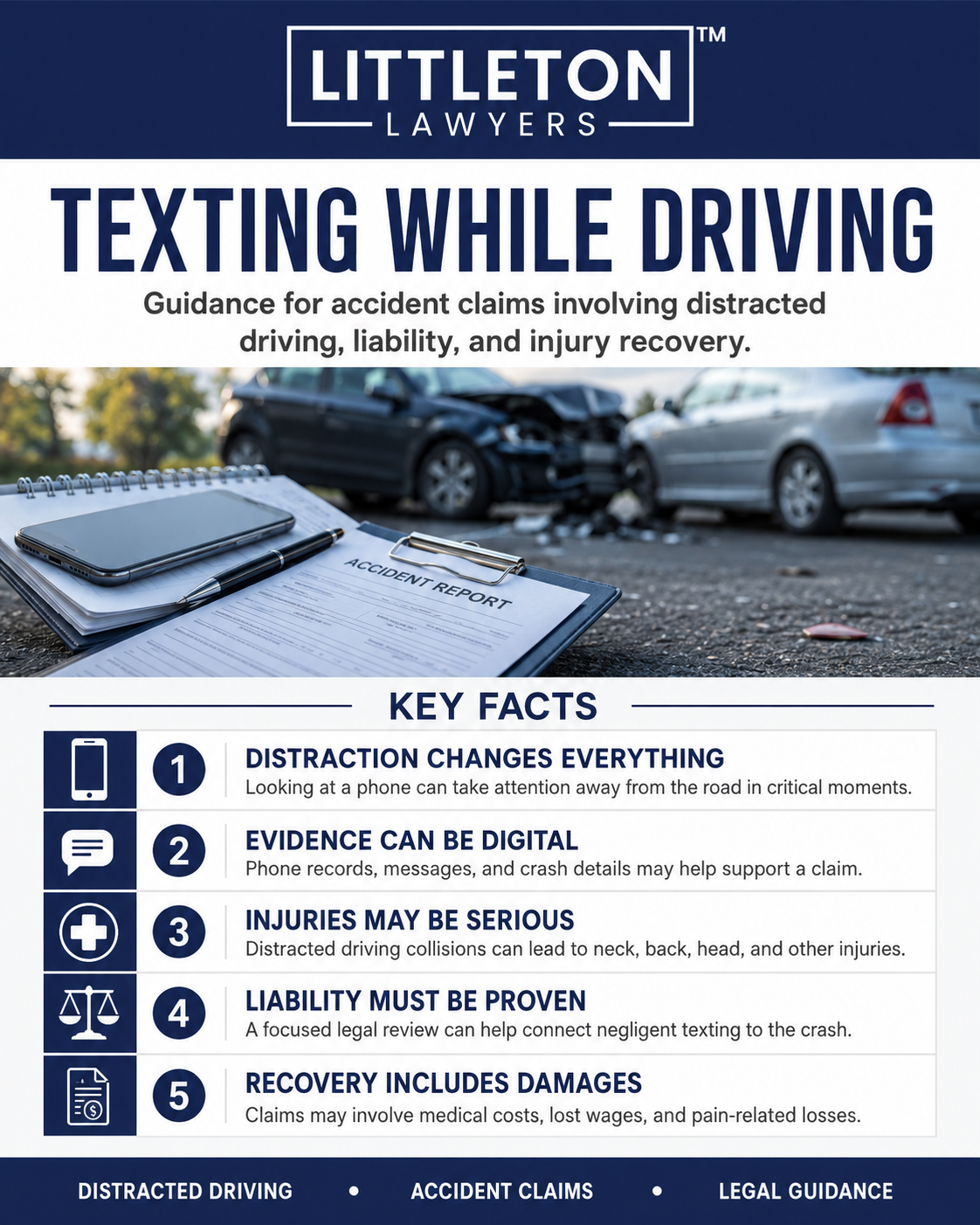 Texting While Driving Attorney Infographic
